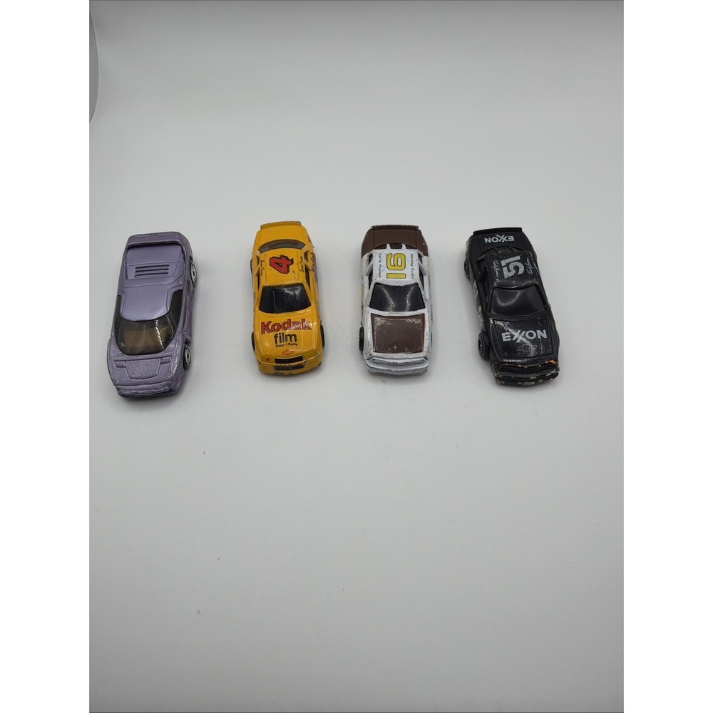 Vintage‎ Diecast Toy Car Lot Kodak Exxon Stock Cars Mixed Vehicles